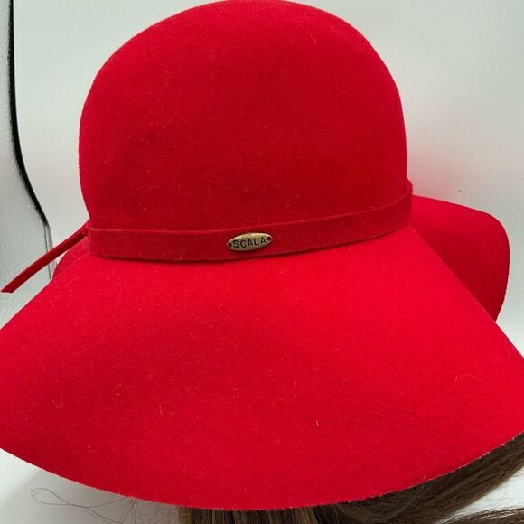The Scala gorgeous red wool hat by the Red Hatt society - Picture 1 of 6
